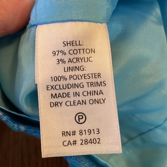 Tracy Reese dress. Tapestry Jacquard Brocade material. Size 6 Beautiful blue - Picture 7 of 11